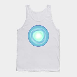 Planet galaxy abstract sky space blue Tank Top